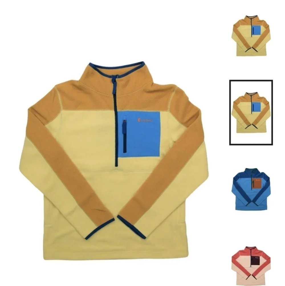 NWT Cotopaxi Kids Abrazo Fleece Half-Zip Jacket-Dusk/Blue Smoke